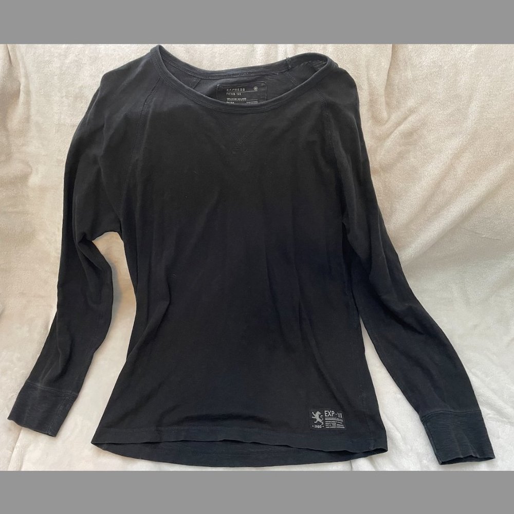 Express Long-Sleeve Fitted Tee